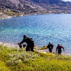 Mise en sécurité des kayaks pour 3 jours