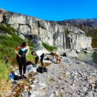 Après l'installation du camp...