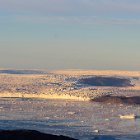 Vers 23h30, belles lumières sur l'inlandsis
